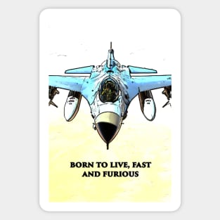 Fighter Jet Born P12 Sticker